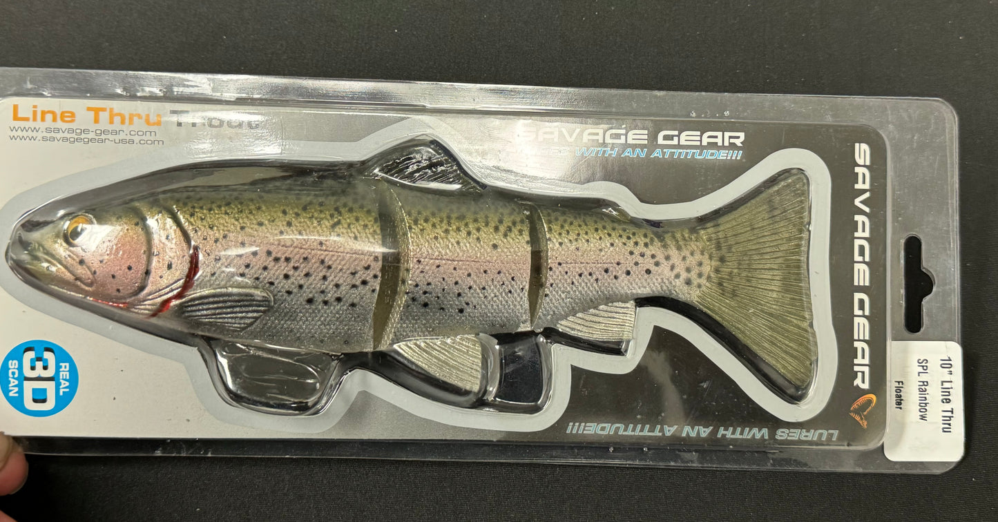 10" savage gear line thru floating Spl rainbow