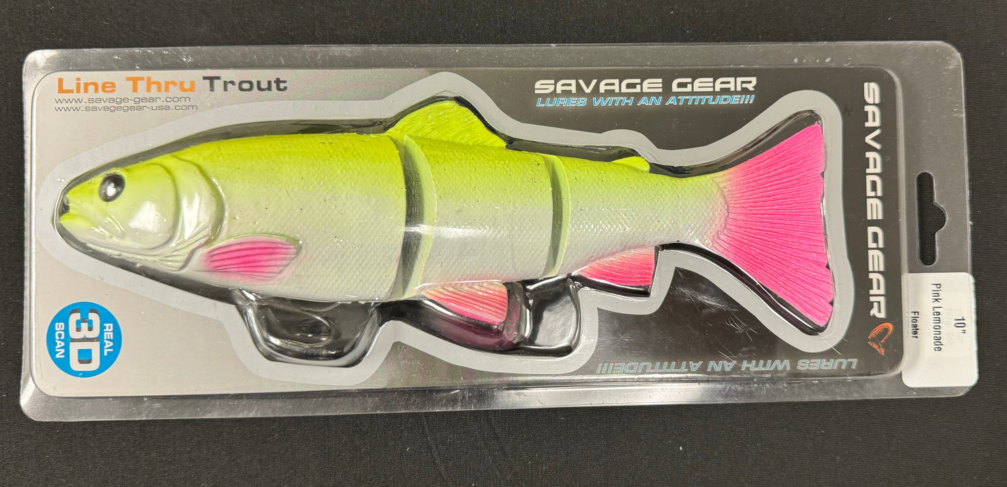 10 Savage Gear Line Thru floating Pink Lemonade
